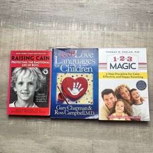 Raising Children Book Lot 1-2-3 Magic Effective Discipline 5 Love Languages Cain